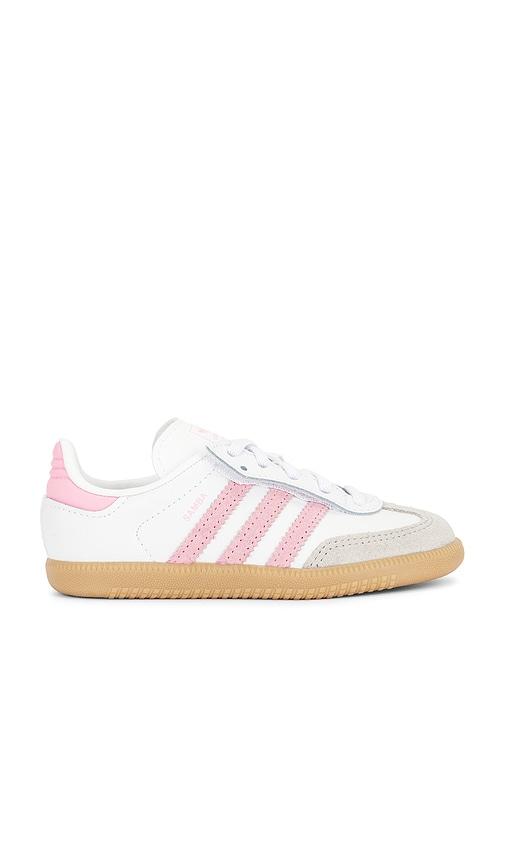 adidas Originals Toddler Samba Og in White,Pink by ADIDAS