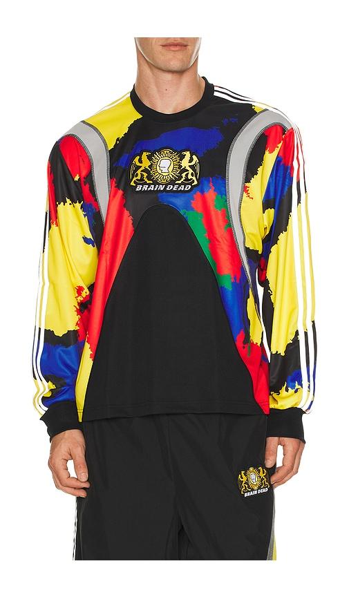 adidas Originals x Brain Dead Long Sleeve Jersey in Black by ADIDAS adidas Originals x Brain Dead Long Sleeve Jersey in Black by ADIDAS