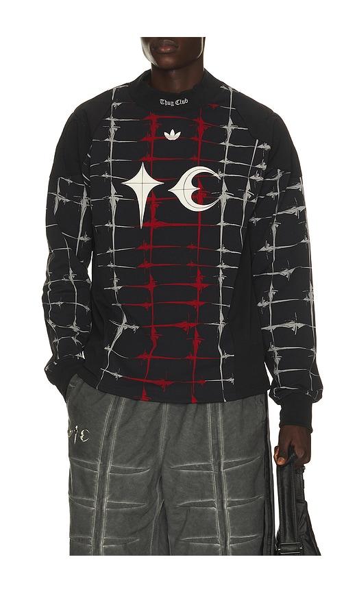adidas Originals x Thug Club Goalie Tee in Black by ADIDAS
