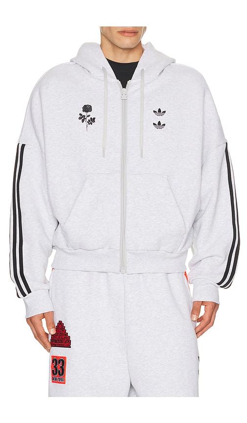 adidas Originals x Willy Chavarria Full Zip Hoody in Grey by ADIDAS