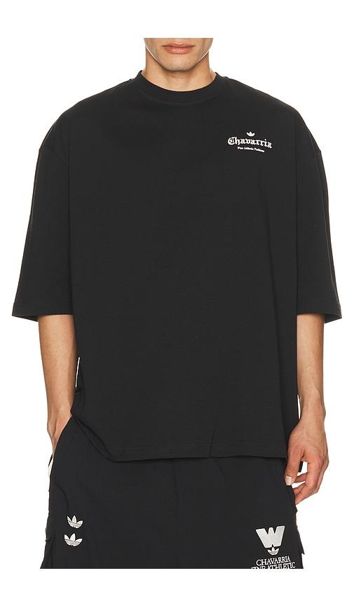 adidas Originals x Willy Chavarria Logo Tee in Black by ADIDAS