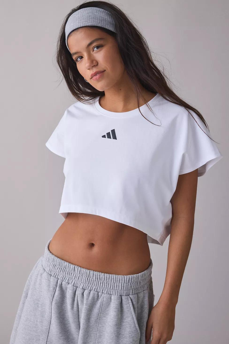 adidas Power Workout Cropped Tee by ADIDAS