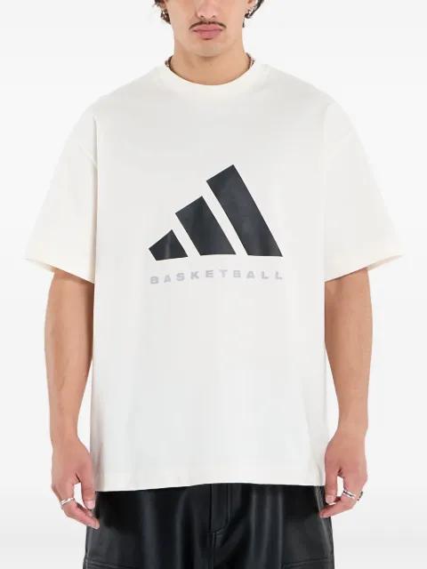basketball logo-print T-shirt by ADIDAS