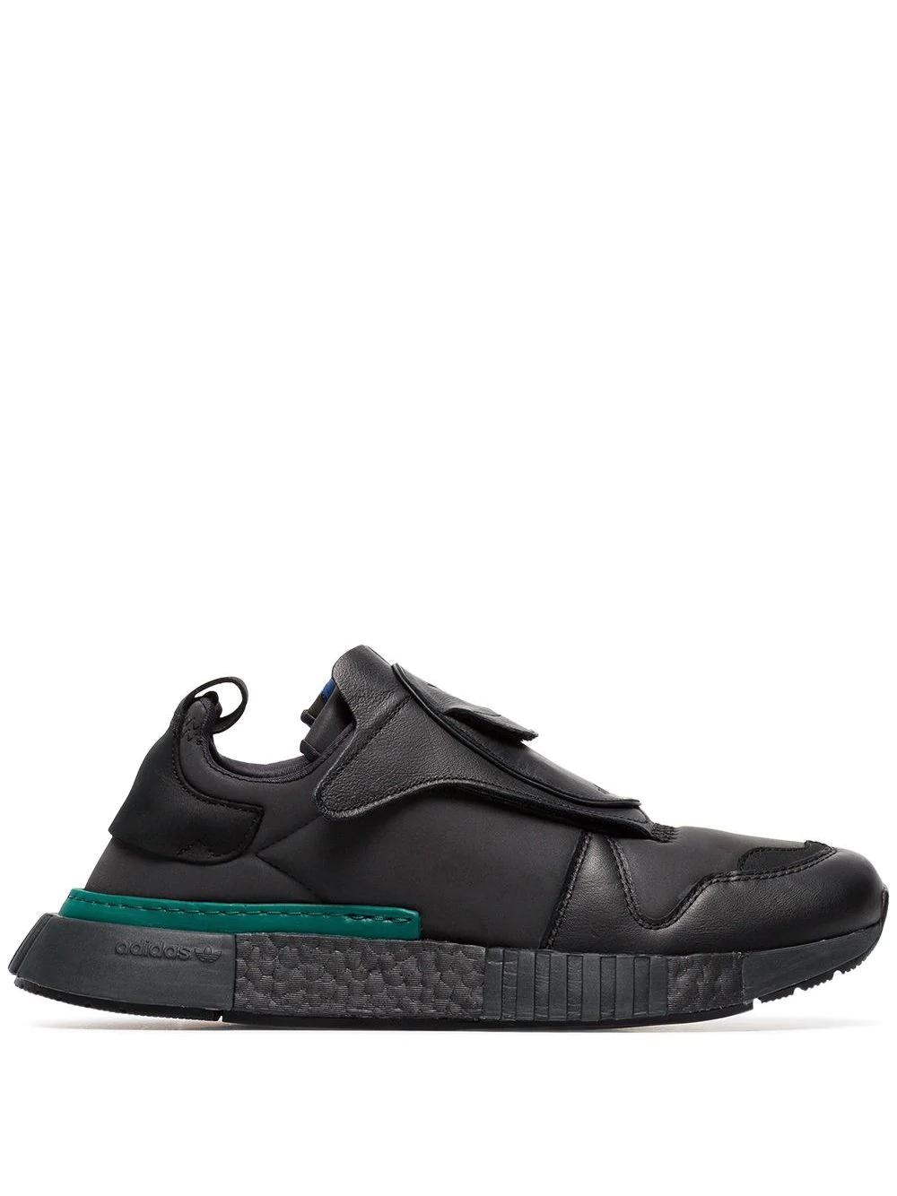 black futurepacer leather sneakers by ADIDAS