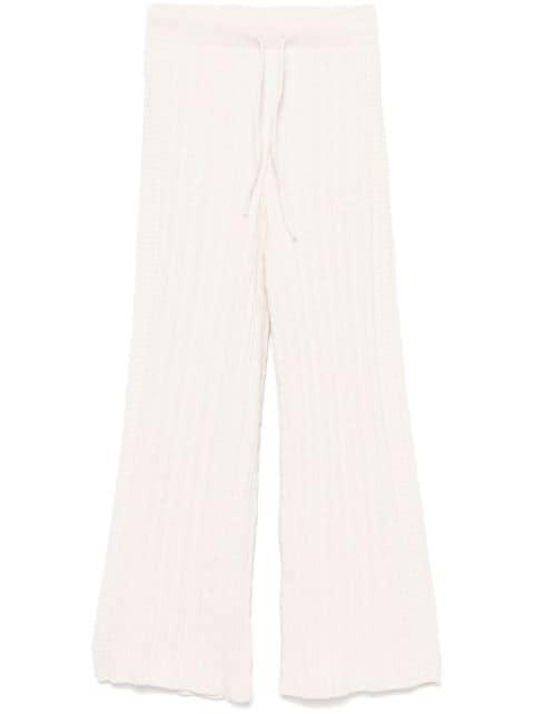 cable-knit track pants by ADIDAS