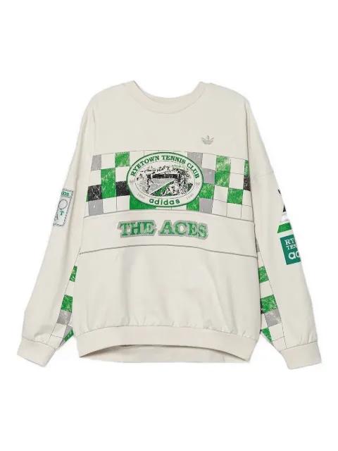 checkers-print sweatshirt by ADIDAS