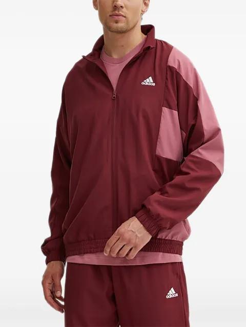 colour-block zip-up jacket by ADIDAS