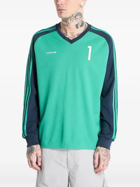colourblock long-sleeve T-shirt by ADIDAS