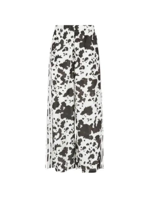 cow-print track pants by ADIDAS