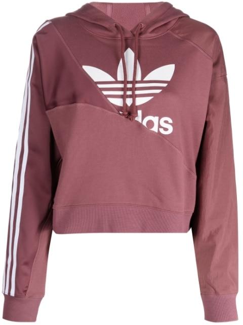 cropped drawstring hoodie by ADIDAS