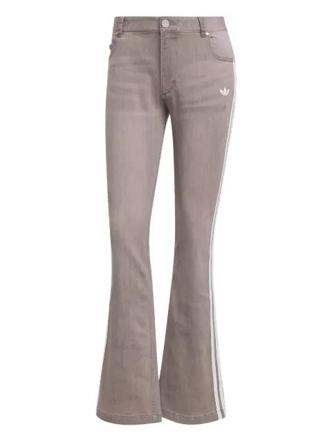 denim stripe trackpants by ADIDAS