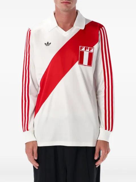 diagonal-stripe long-sleeve T-shirt by ADIDAS