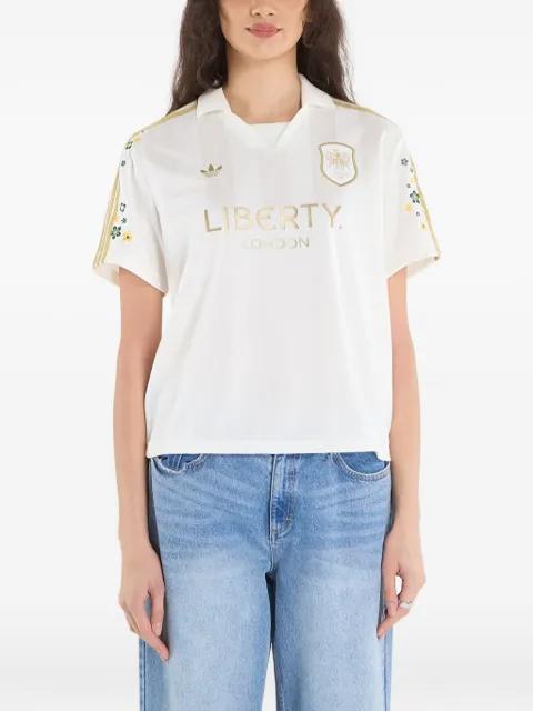 floral-print striped T-shirt by ADIDAS