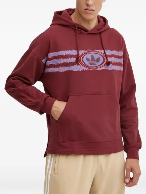 graphic hoodied sweatshirt by ADIDAS
