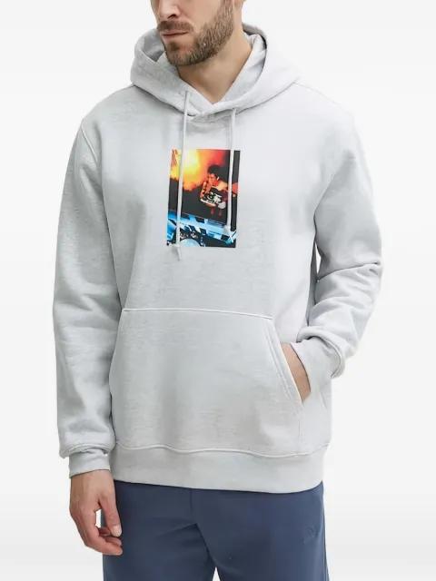 graphic hoodied sweatshirt by ADIDAS