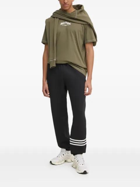 graphic-print contrast-stitch hoodie by ADIDAS