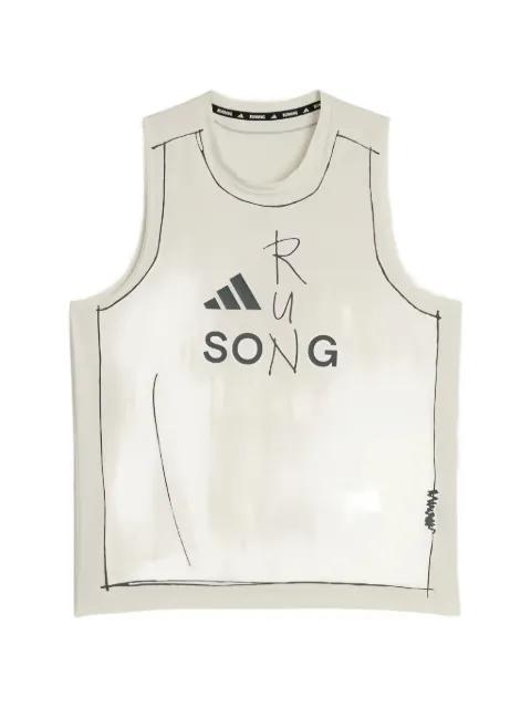 graphic-print tank top by ADIDAS