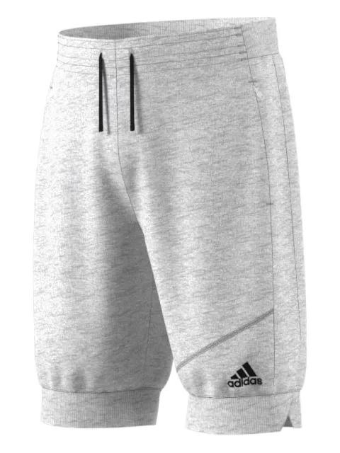grey track shorts by ADIDAS