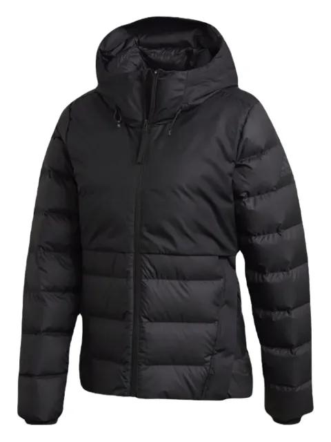 hoodied black jacket by ADIDAS