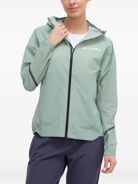 hoodied reflective-detail jacket by ADIDAS