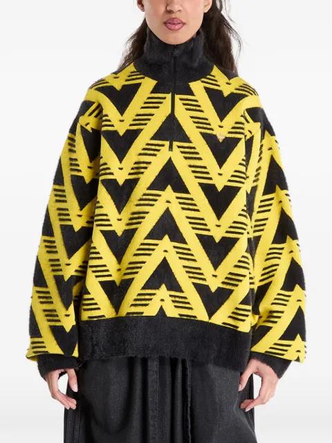 knitted half-zip sweater by ADIDAS