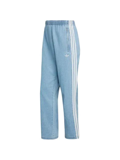logo-embroidered side-stripe track pants by ADIDAS