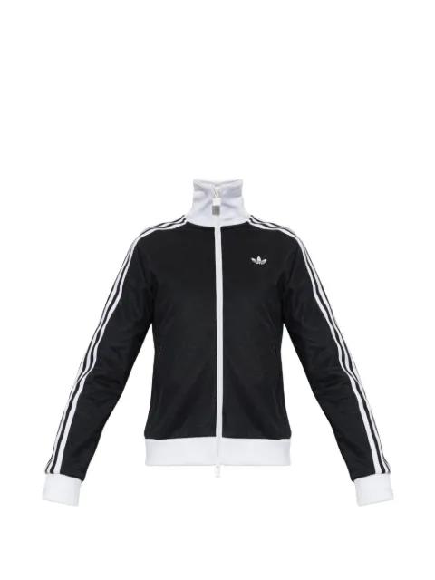logo-embroidered striped track jacket by ADIDAS