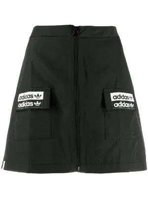 logo patch mini skirt by ADIDAS