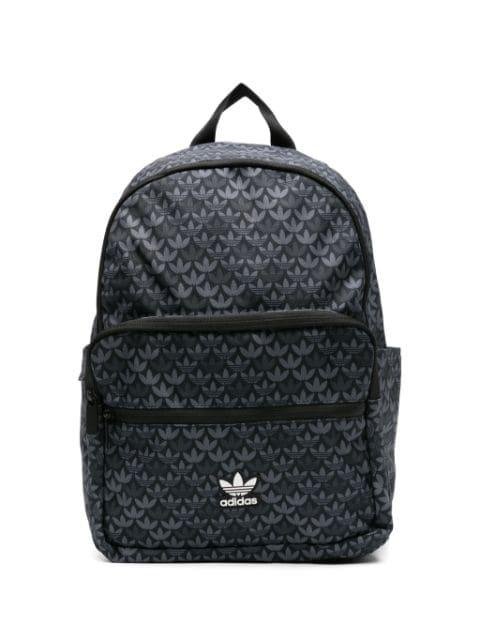 logo-patch monogram-print backpack by ADIDAS