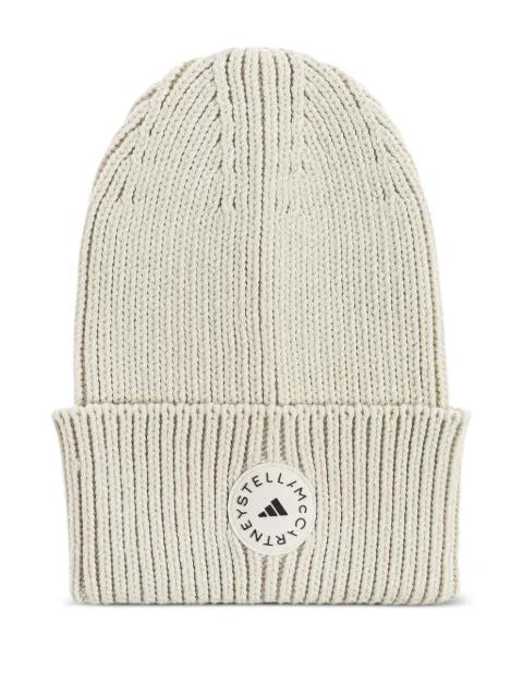logo-patch ribbed beanie by ADIDAS
