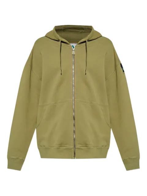 logo-patch zip-up hoodie by ADIDAS