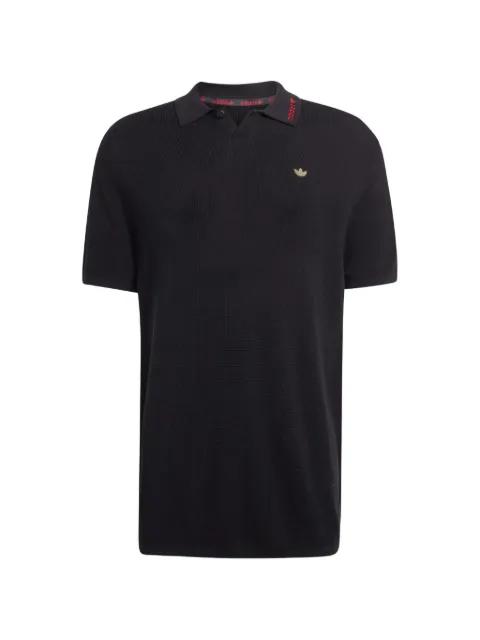 logo-plaque polo shirt by ADIDAS