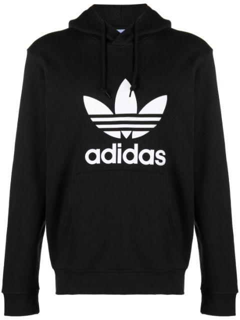 logo-print cotton hoodie by ADIDAS