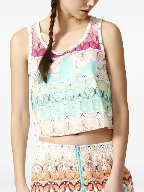 logo-print crop top by ADIDAS