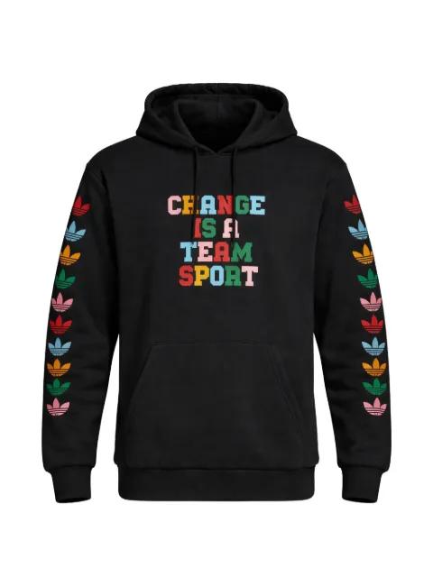 logo-print hoodie by ADIDAS