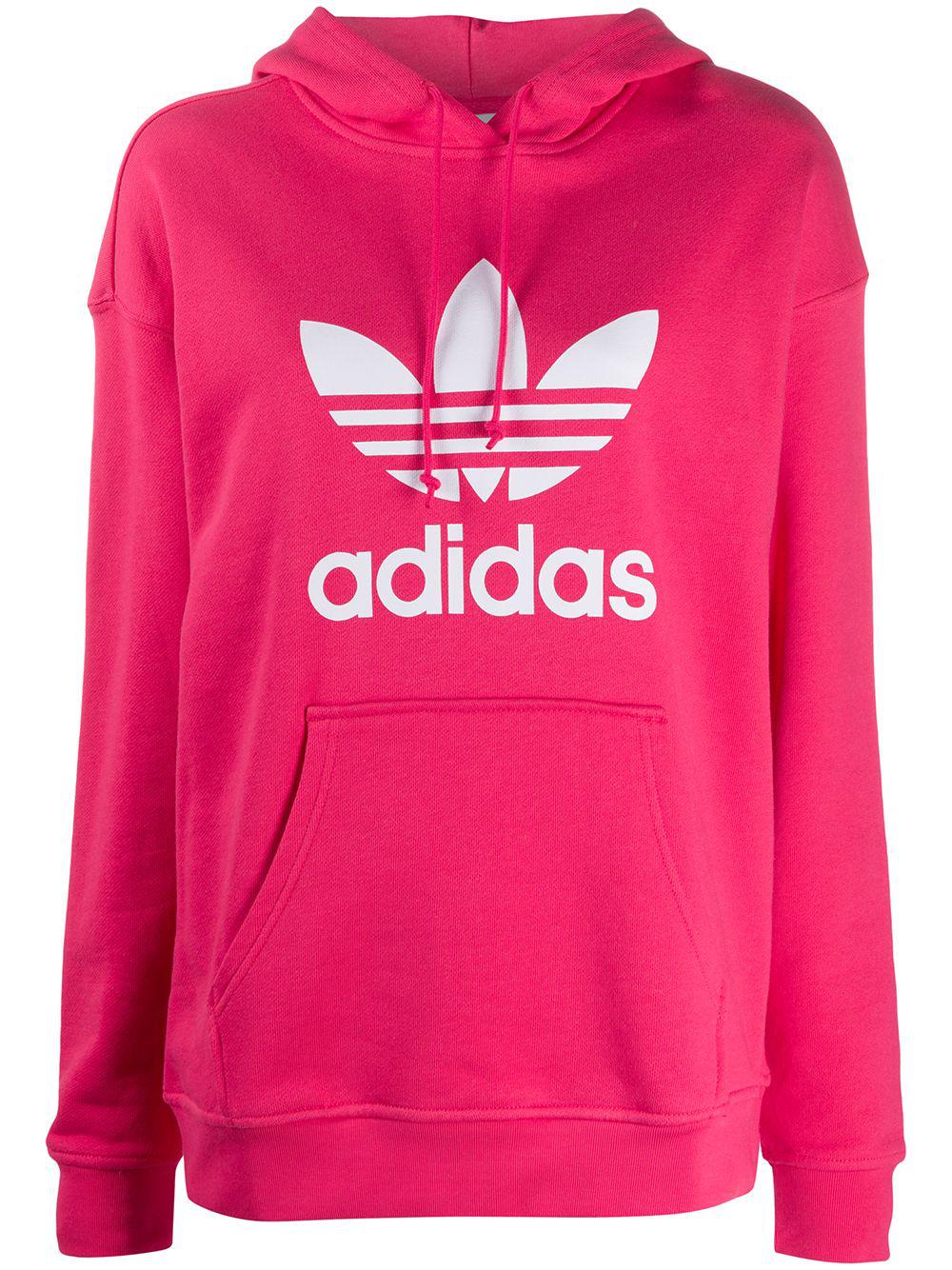 logo print hoodie by ADIDAS