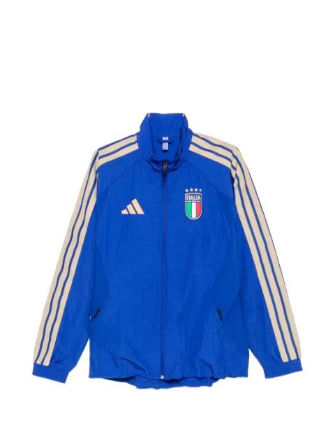 logo-print striped jacket by ADIDAS