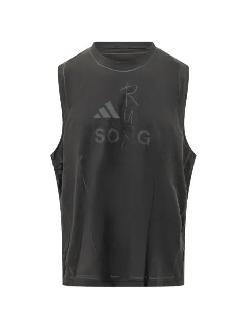 logo-print tank top by ADIDAS