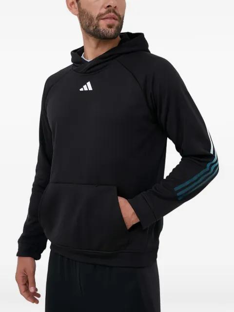 logo stripe hoodie by ADIDAS