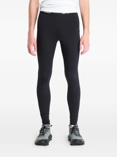 logo-waistband base layer leggings by ADIDAS