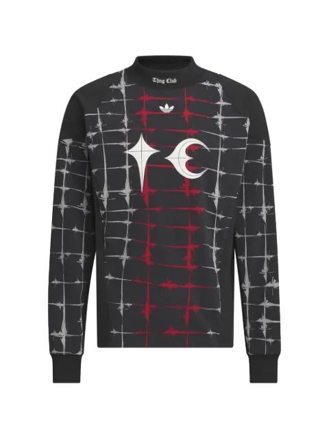 long-sleeve patterned sweatshirt by ADIDAS