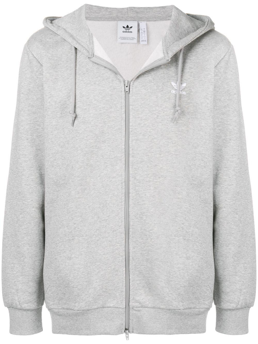 oversized zip front hoodie by ADIDAS