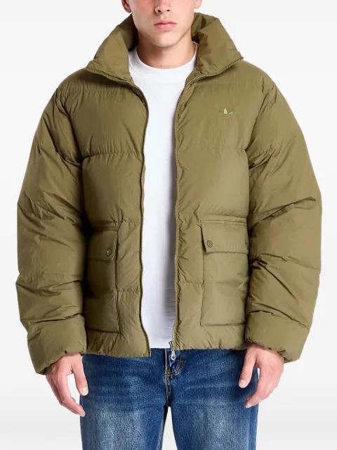 padded logo-embroidered jacket by ADIDAS