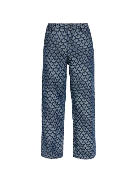 pattern denim jeans by ADIDAS