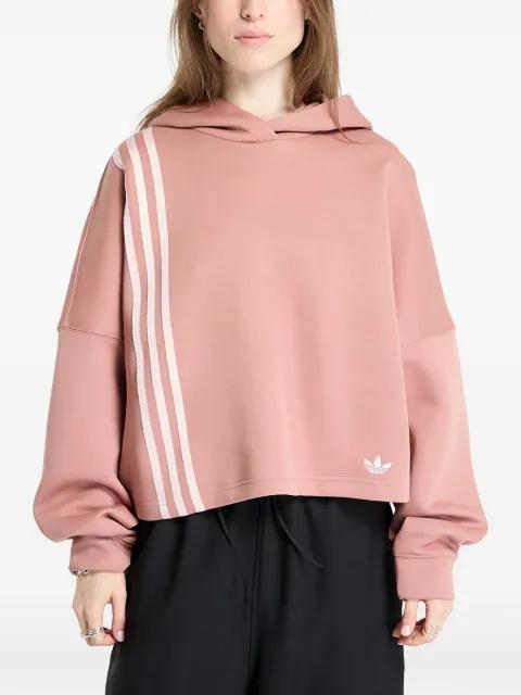placed stripes hoodie by ADIDAS