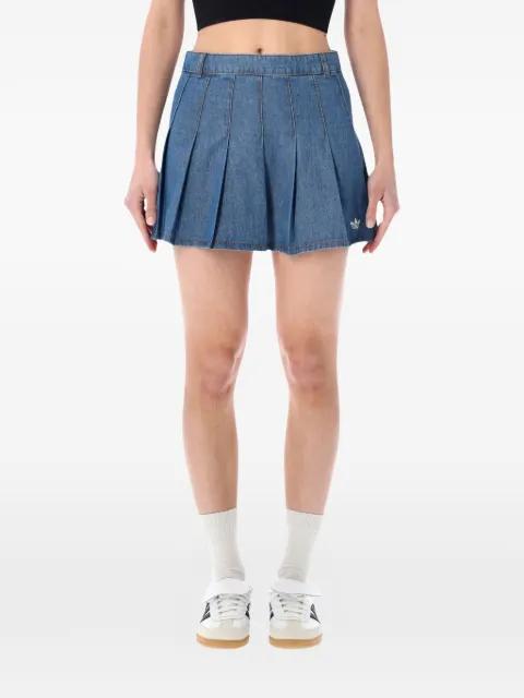 pleated denim skirt by ADIDAS