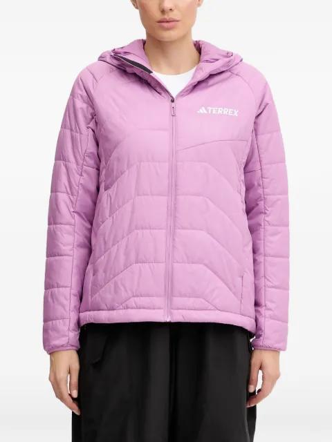 quilted hoodied jacket by ADIDAS
