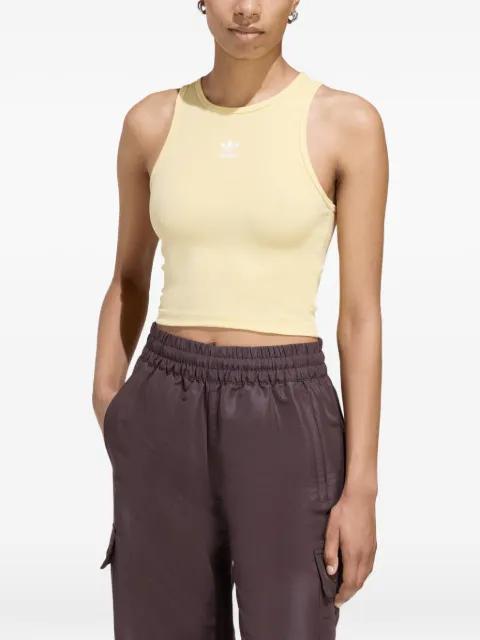 ribbed logo-print tank top by ADIDAS
