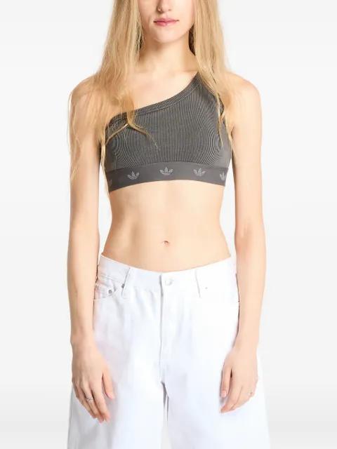 ribbed one-shoulder top by ADIDAS