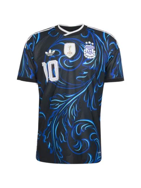 scroll-print mesh T-shirt by ADIDAS